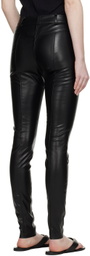 Hugo Black Hisura Faux-Leather Pants