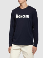 MONCLER - Logo Cotton Jersey Crewneck Sweatshirt