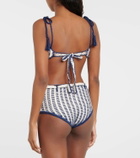Anna Kosturova High-rise crochet cotton bikini bottoms