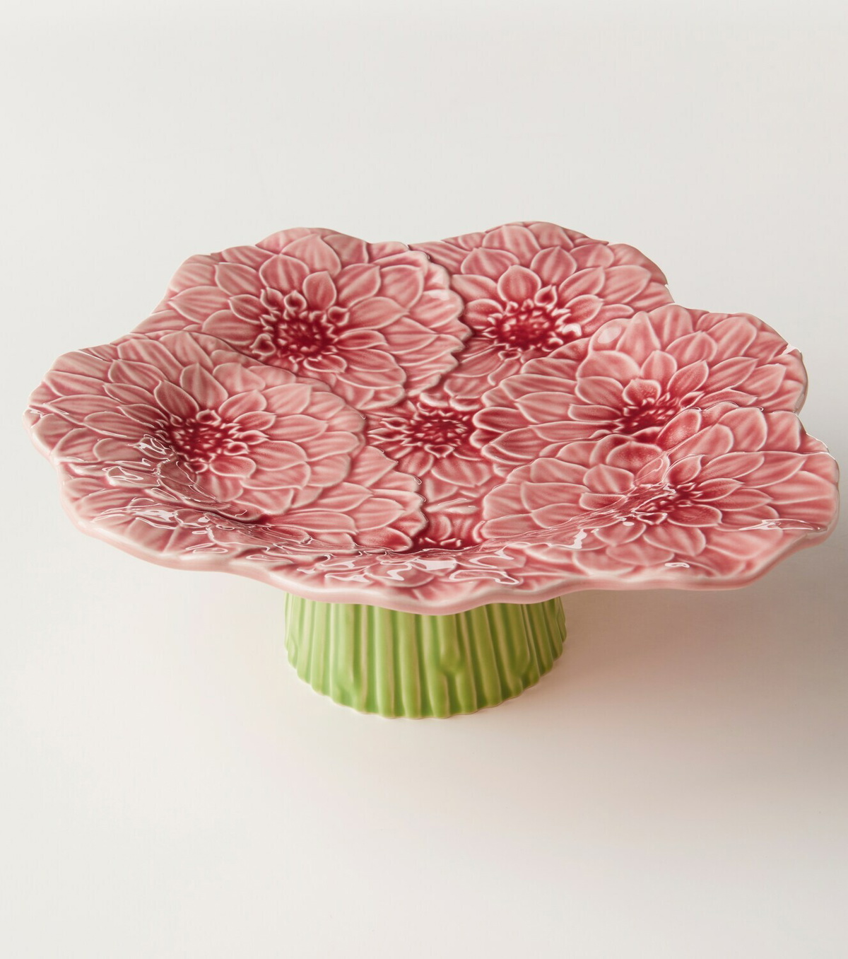 Bordallo Pinheiro Maria Flor Small earthenware cake stand
