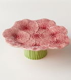 Bordallo Pinheiro Maria Flor Small earthenware cake stand