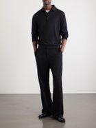 TOM FORD - Cashmere and Silk Blend Polo Shirt - Black