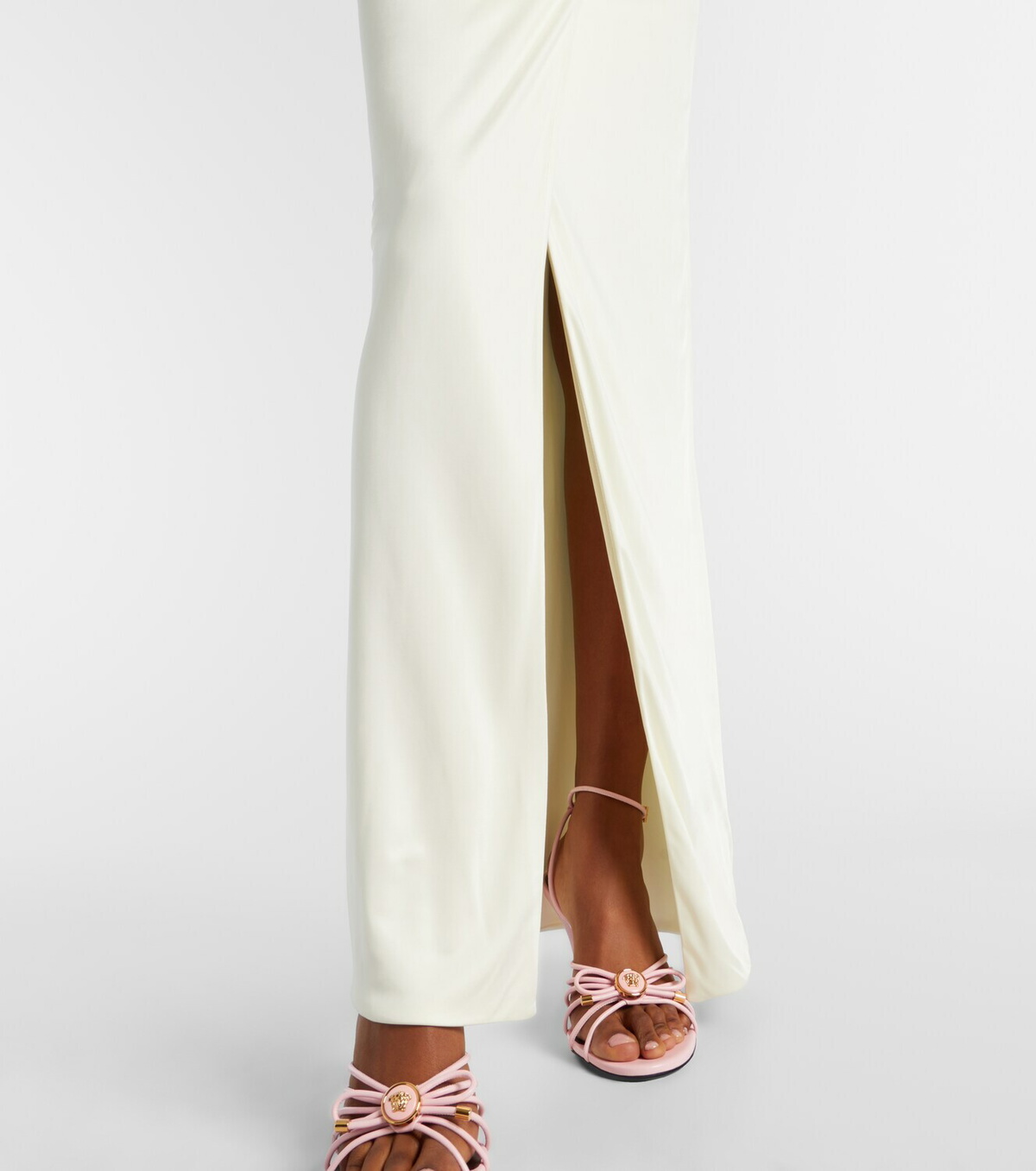 Versace Medusa '95 gathered jersey gown
