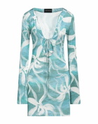 Louisa Ballou Womens Mini dress Turquoise