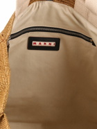 MARNI - Medium Logo Raffia Effect Tote Bag
