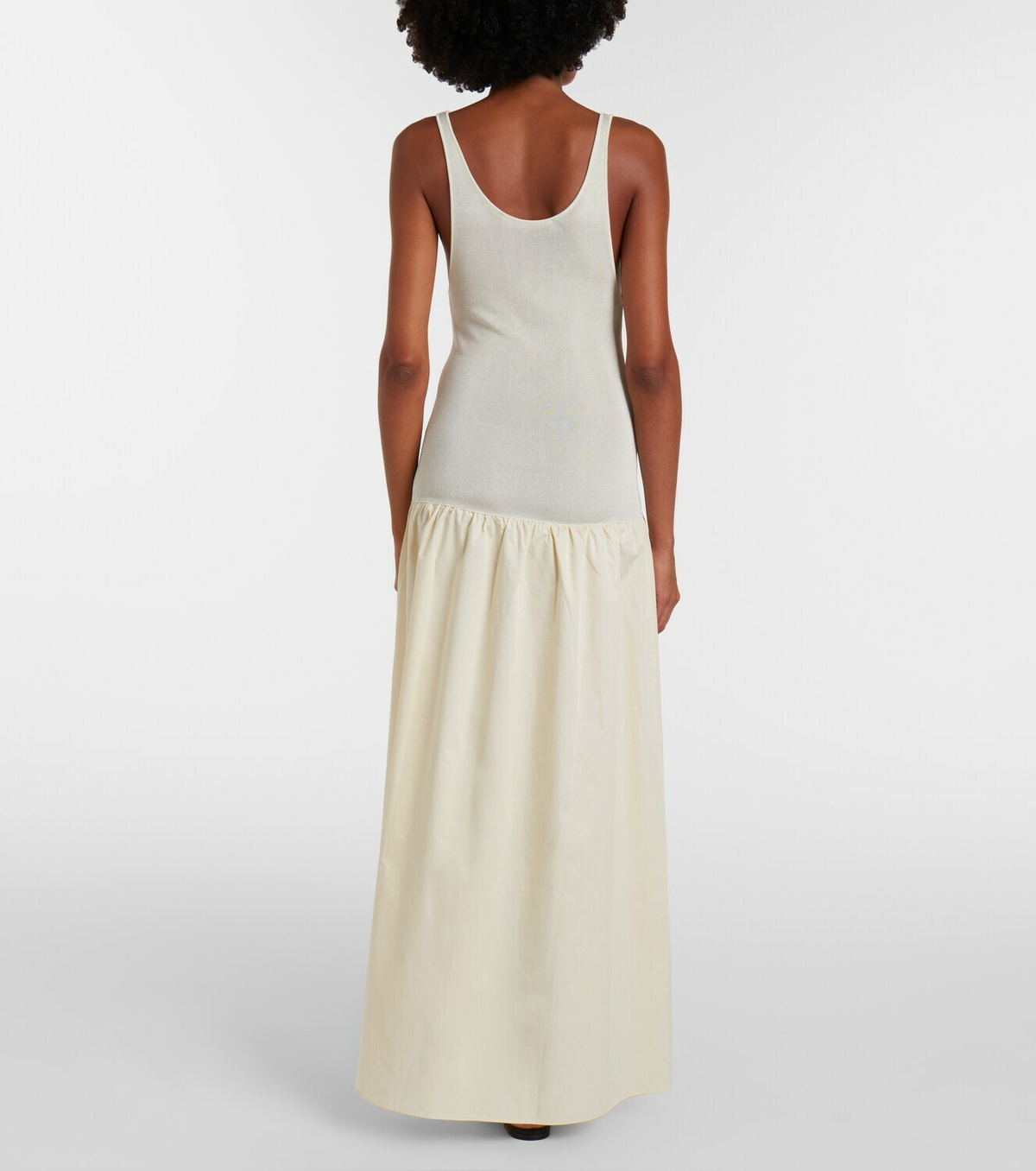The Frankie Shop Ilya cotton-trimmed maxi dress