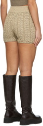 DRAE Beige Cotton Shorts