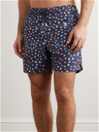 Derek Rose - Maui 53 Straight-Leg Mid-Length Printed Swim Shorts - Blue
