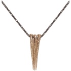 Pearls Before Swine Gold Triple Thorn Necklace
