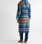 Missoni Home - Warner Cotton-Terry Hooded Robe - Blue