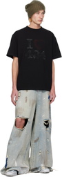 424 Black '424' T-shirt