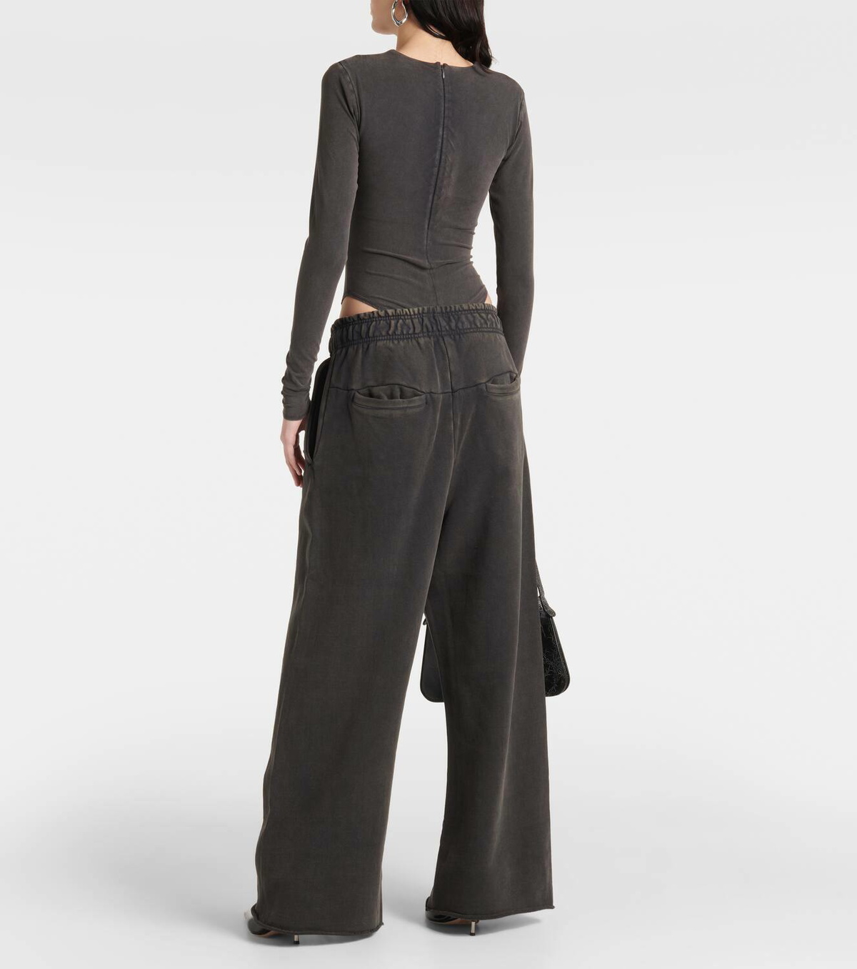 Embroidered Cotton-Blend Bodysuit