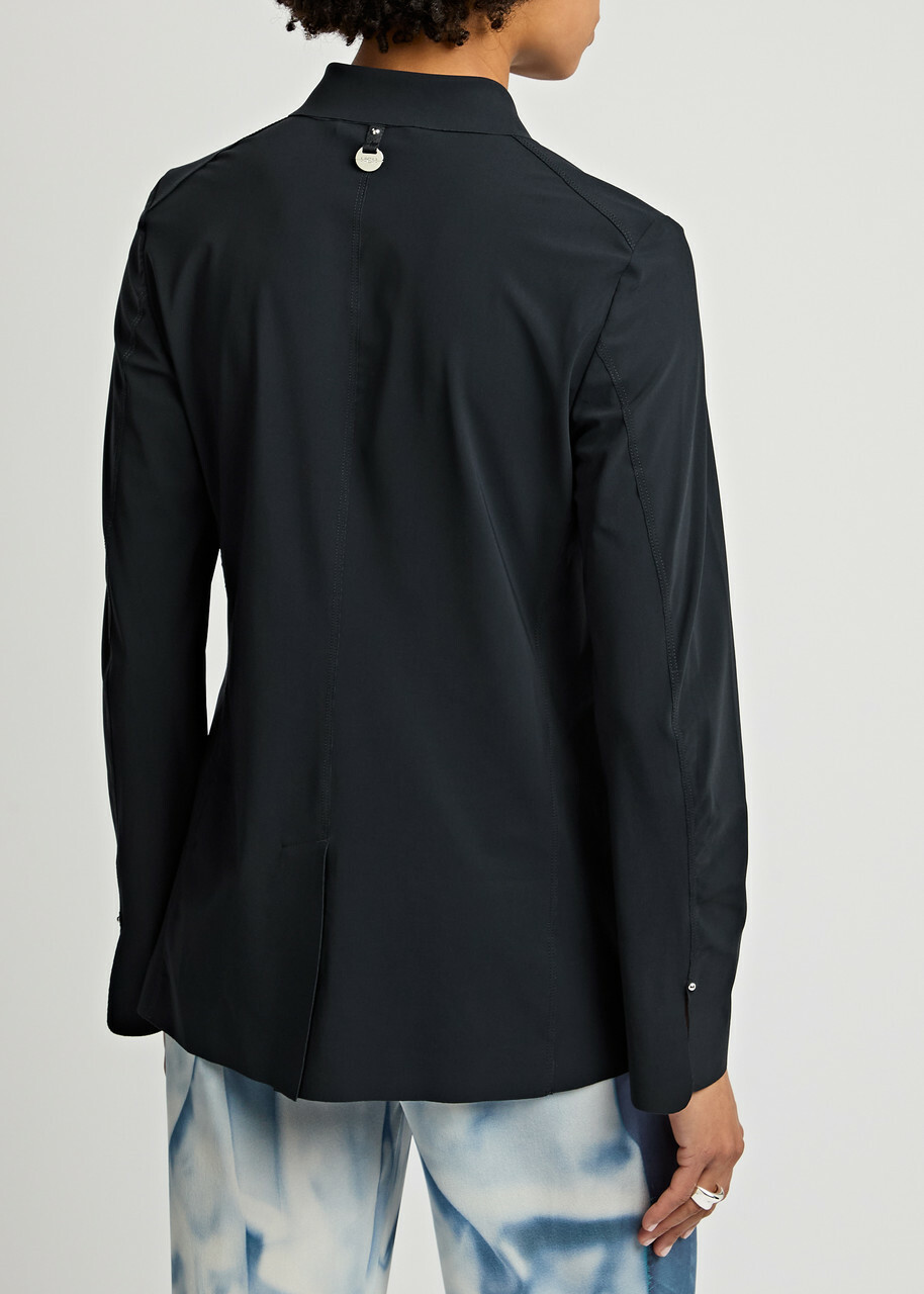 High In Keeping Stretch-jersey Blazer Navy