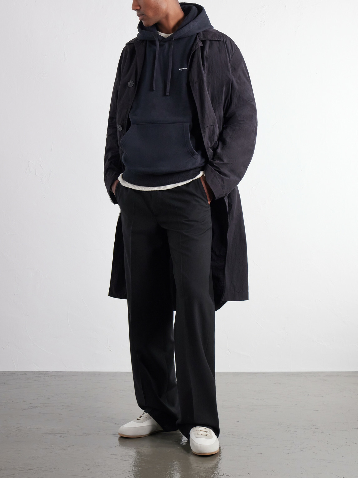 Aimé Leon Dore - Logo-Print Cotton-Jersey Hoodie - Black