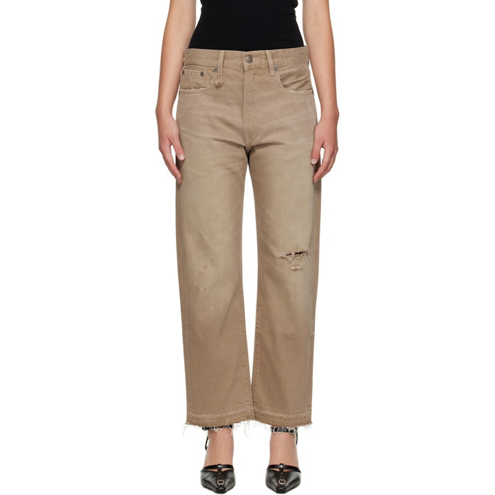 Photo: R13 Tan Boyfriend Jeans