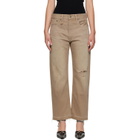 R13 Tan Boyfriend Jeans