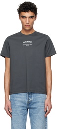 GANNI Gray Relaxed 'Ganni' T-shirt