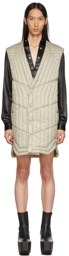 Rick Owens Off-White Quilted Liner Vest