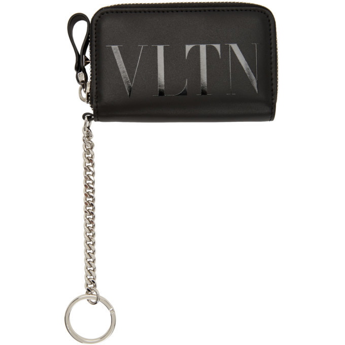 Photo: Valentino Black Valentino Garavani Keyring VLTN Card Holder