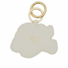 GANNI Women's Dog Keyring in Tobacco Brown 