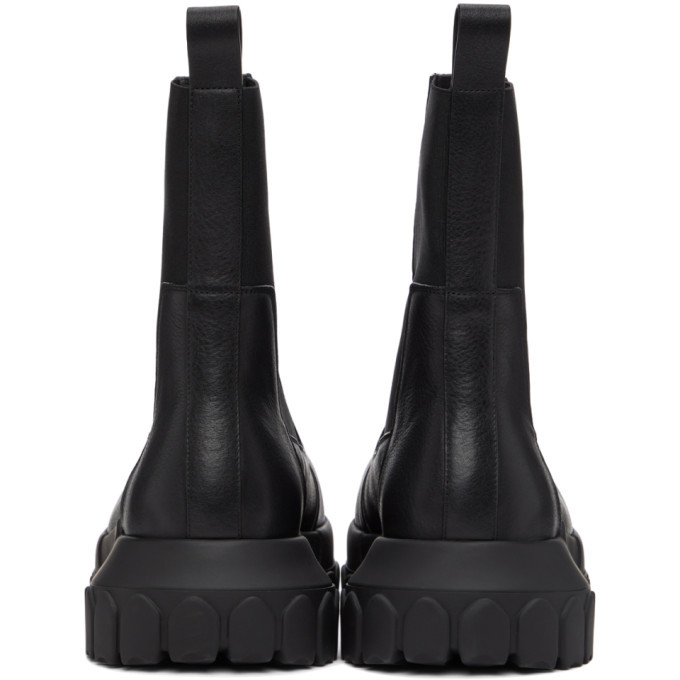 Rick Owens Black Beetle Bozo Tractor Boots Rick Owens