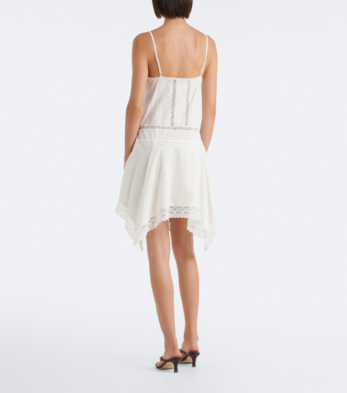 Staud Corinna embroidered cotton voile minidress