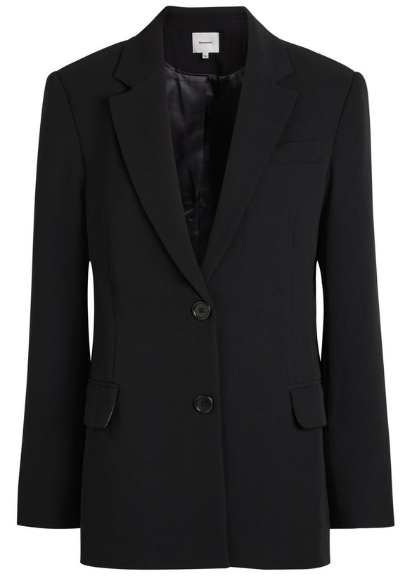 Photo: Reformation James Crepe Blazer Black