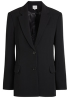 Reformation James Crepe Blazer Black