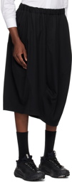 Black Comme des Garçons Black Asymmetric Hem Skirt