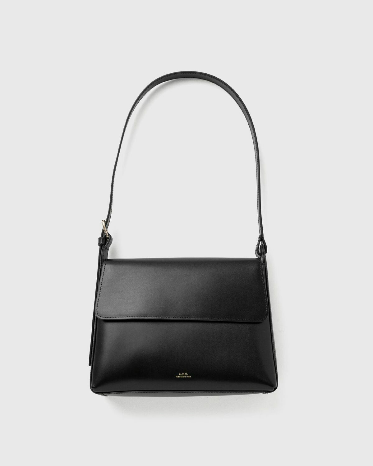 A.P.C. VIRGINIE FLAP HANDBAG Black Women