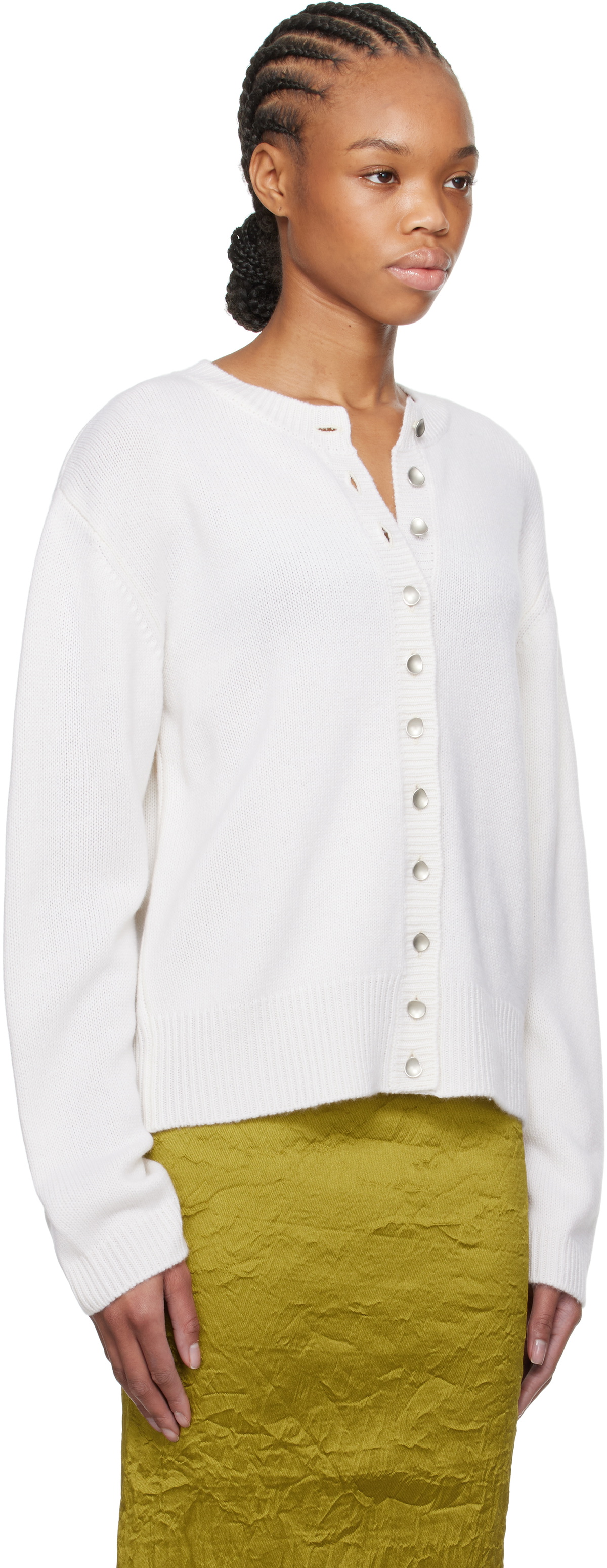TOVE Off-White Nila Cardigan
