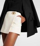 Valentino Crepe Couture low-rise skort