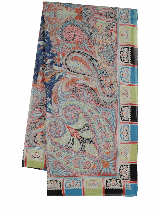 Photo: ETRO - Bombay Pallade Printed Silk Scarf