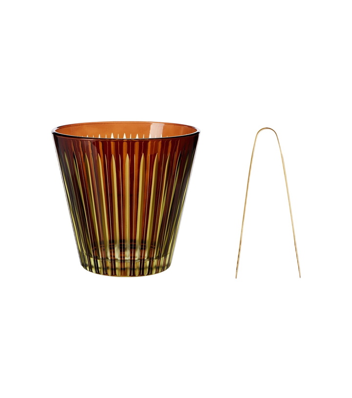 Photo: L'Objet Prism ice bucket and tongs set