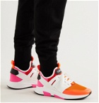 TOM FORD - Jago Neoprene, Suede and Leather Sneakers - Orange
