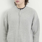 FrizmWORKS Men's Wool Deck Zip Cardigan in Light Gray