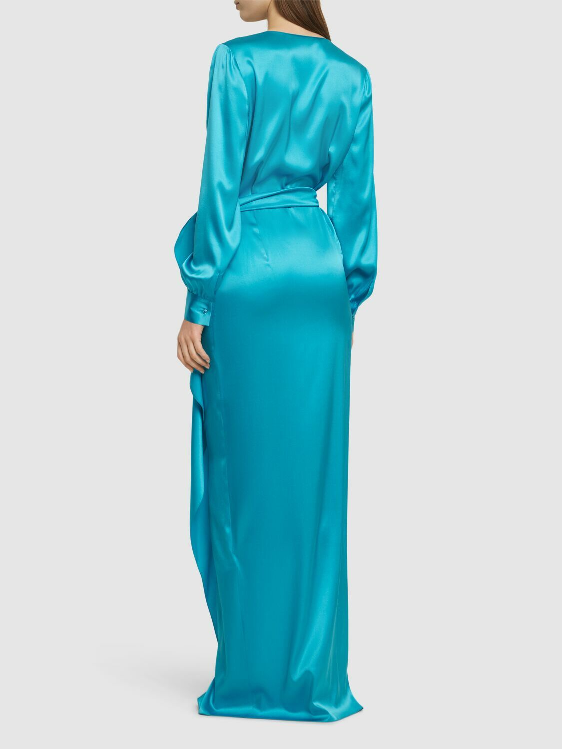 ワンピース Ralph Lauren SS25 SATIN LONG DRESS (211945782 003) f7ff93a88a912b11438a54614aa2ae