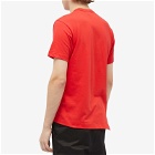Comme des Garçons SHIRT Men's x Lacoste Asymmetric T-Shirt in Red