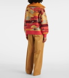 Alémais Palm Island jacquard cardigan