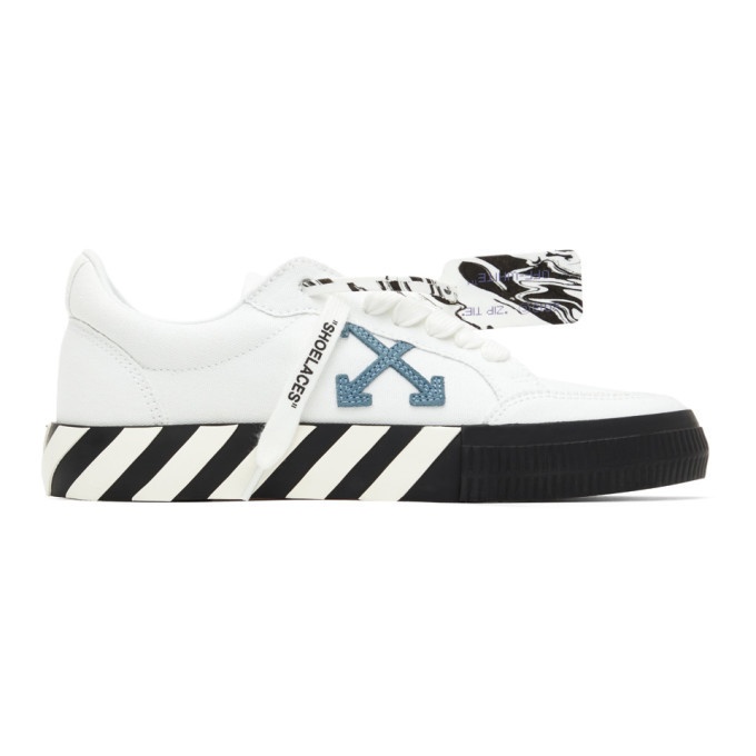 Photo: Off-White White Low Vulcanized Sneakers