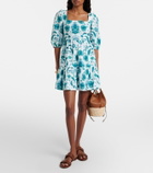 Heidi Klein Kos paisley linen minidress