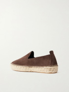 MORJAS - The Espadrille Suede Espadrilles - Brown