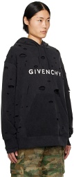 Givenchy Black Cutout Hoodie