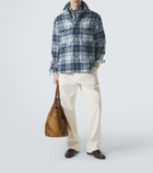 Dunhill Plaid cashmere overshirt