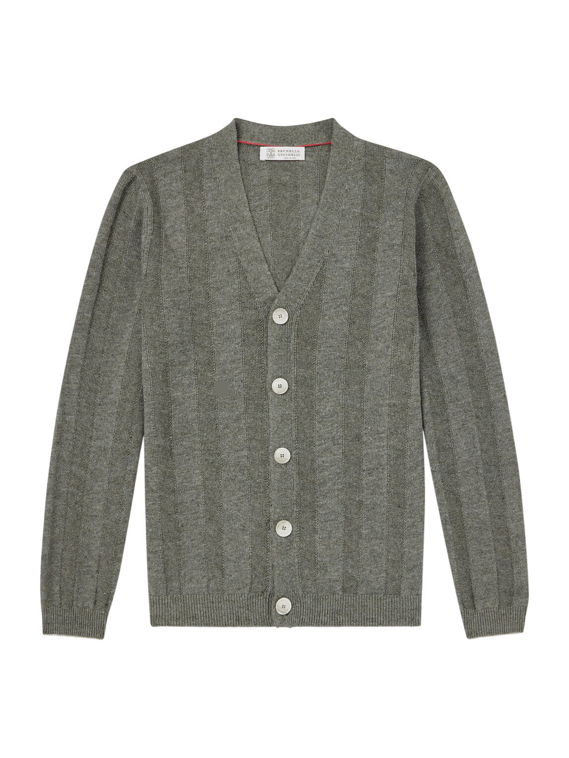 BRUNELLO CUCINELLI グレー Vネックカーディガン Brunello Cucinelli グレーカーディガン 【公式通販】
