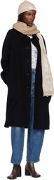 MM6 Maison Margiela Tan & White Amended Optical Ribs Scarf