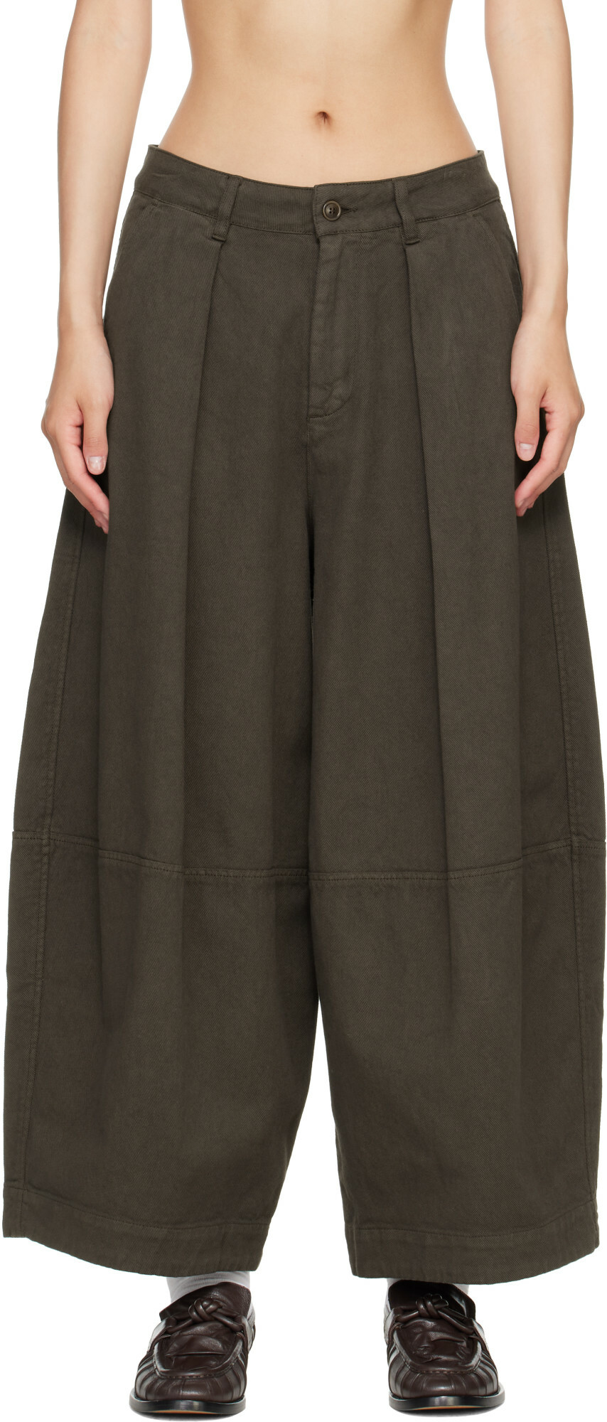 YMC Brown Deadbeat Trousers
