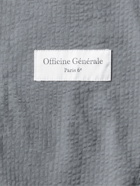 OFFICINE GÉNÉRALE - Slim-Fit Unstructured Cotton-Seersucker Blazer - Blue - IT 50