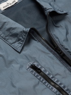 Stone Island - Logo-Appliquéd Coated-Shell Blouson Jacket - Blue