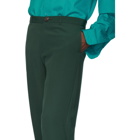 Balenciaga Green Cropped Trousers